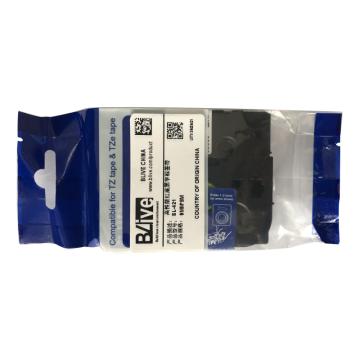 Blive 标签机色带，PET，9mm×8m，红底黑字 BL-421