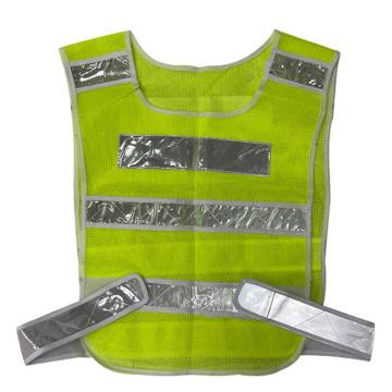 勒塔 双层反光背心，绿色，网格布，均码 LT-PPE873