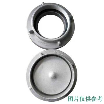 蓝消 管牙接口+消防闷盖，铝合金 DN150