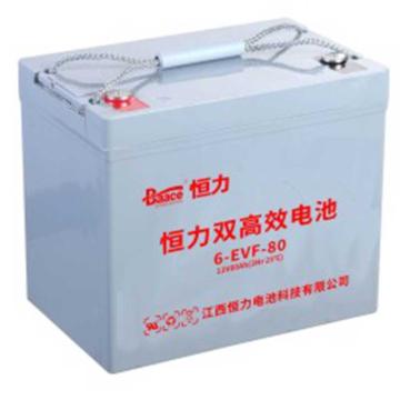 恒力 电动车电瓶车升降机电池铅酸电池EVF系列12v80ah（不含安装） 6-EVF-80