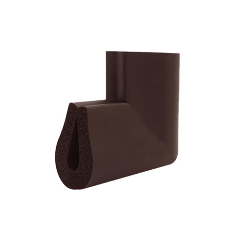 帛拉 NBR防撞角-U型棕色，高密度NBR材质，60mm*35mm*8mm，配双面胶 96183