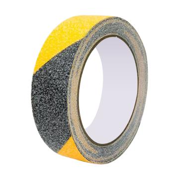 安赛瑞 磨砂防滑胶带 黄黑 2.5cm*5m PVC 80目 EA100245
