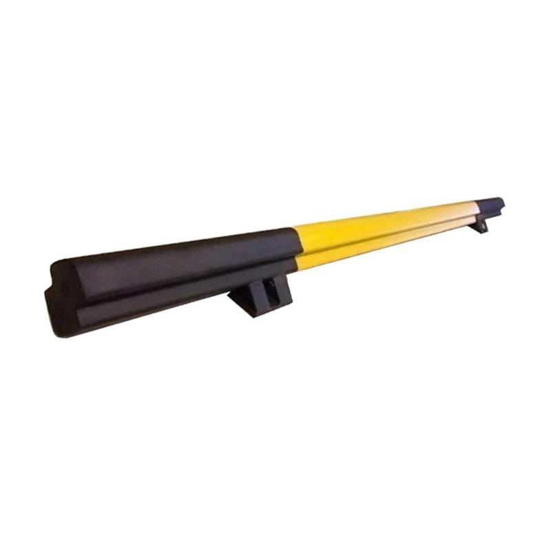 月桐 碳钢挡车器护栏，1.8厚 黄黑色 2000×130×100mm配安装螺丝 YT-XG0324