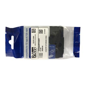 Blive 标签机色带，PET，36mm×8m，蓝底黑字 BL-561