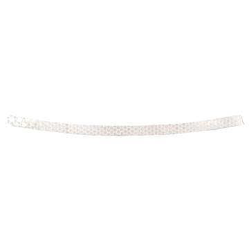 安赛瑞 安全帽警示反光贴-白色 晶格反光材料，20mm×260mm 13310