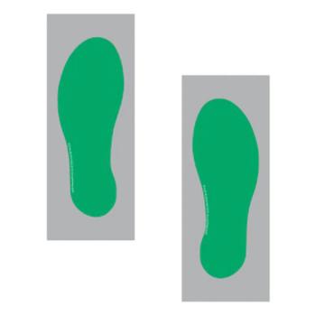嘉辽 脚印，耐磨材质，灰底绿色，120×180 EBS3099