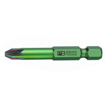 PB SWISS TOOLS 6.35mm(1/4")六角柄精密米字螺丝批批头，10支/盒PZ3*50mm PB E6.192/3盒装