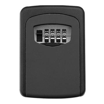 JUXIN 密码钥匙盒，型号：AB9015 铝合金材质 黑色 外部尺寸90*115*40mm AB9015