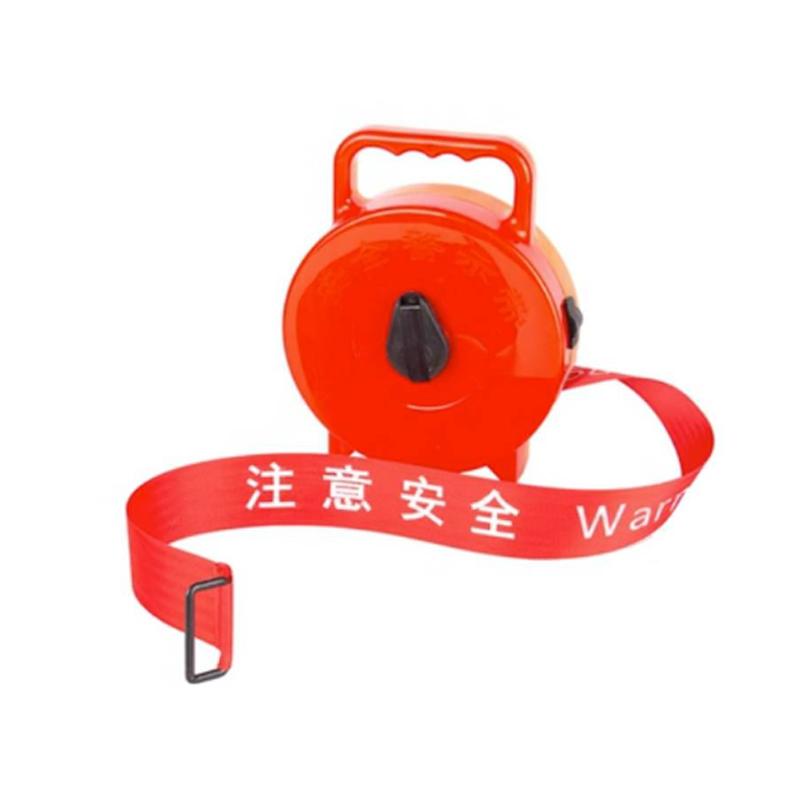 月桐 加厚帆布手提盒式警戒带红色 注意安全 长100m 宽50mm YT-XJJX32