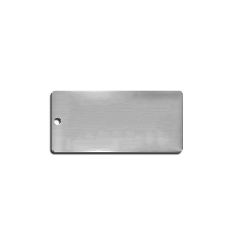 帛拉 不锈钢电缆牌空白，单圆孔，厚0.5mm，32*68mm 85575