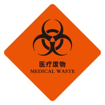 安赛瑞 环境保护标识-医疗废物，1.5mm铝板，工程级反光膜，边长400mm 39674