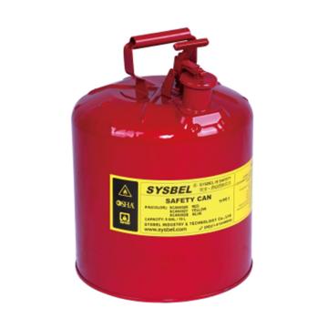 SYSBEL/西斯贝尔 I型金属安全罐5GAL/19L 红色 SCAN002R