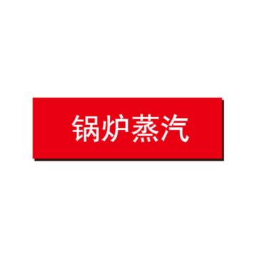 布朗森 管道标识-锅炉蒸汽，自粘性乙烯表面覆膜，红底白字，40x200mm A65321