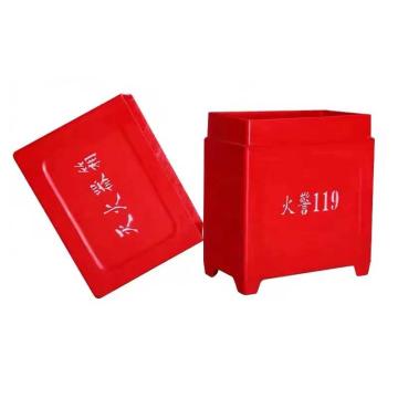 龙威消防 分体式玻璃钢材质灭火器箱 3L水基型*2