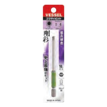 威威 1/4"(6.35mm)六角柄球头内六角刚彩批头H4×100mm GSBP040S/4907587 336910