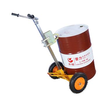力拓中用 油桶搬运车DE450，载重(KG)：450，充气大轮 DE450