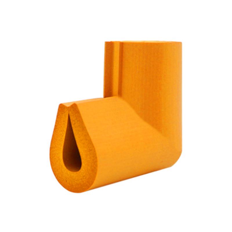帛拉 NBR防撞角-U型中黄色，高密度NBR材质，60mm*35mm*8mm，配双面胶 96145