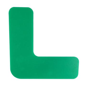 安赛瑞 重载型5S管理地贴-L型，高强度PVC，厚1mm，绿色50×150×150mm，10个/包 10943