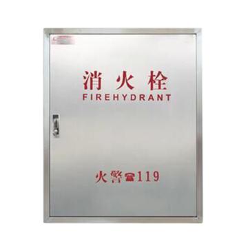 蓝消 单门式消火栓箱(空箱)，800*650*240mm(高*宽*厚) 304不锈钢