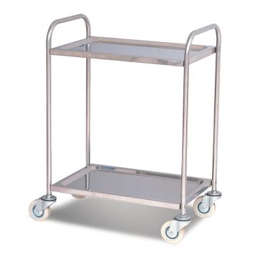 Raxwell 100Kg2层不锈钢推车(每层承重50Kg)整车尺寸:610*410*900mm RHMC0029