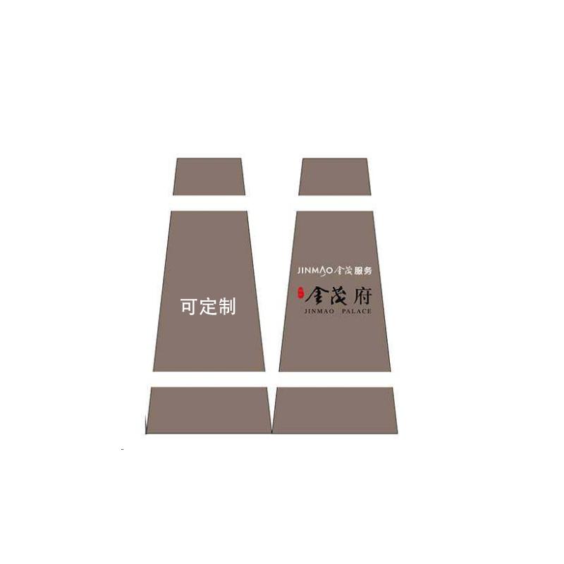 月桐 加长款路锥方锥雪糕筒套可定制 咖色 适用于高700mm底座390mm方形路锥 DYT-XCS0125