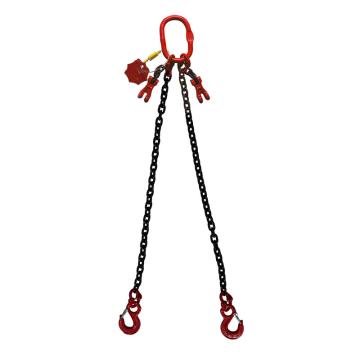 多来劲 80级双腿链条索具7.5T×4m（总长） 眼形带舌吊钩 带链条调节器 19281302 04