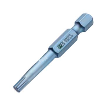 PB SWISS TOOLS 6.35mm(1/4")六角柄花型螺丝批批头，10支/盒T3*50mm PB E6.400/3-50盒装