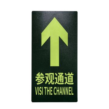 安赛瑞 PVC消防通道夜光地贴参观通道直行 235*285mm 10张起订 EA101067