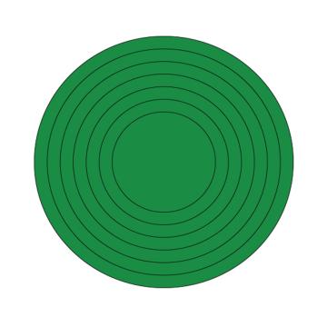 卡威 压力表标识（圆），绿色，高亮反光膜，直径50mm，10贴/包 KVSJ0262