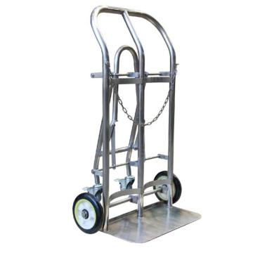 优客力 双气瓶推车200kg 304不锈钢材质 适合气瓶直径140-300mm AD20B
