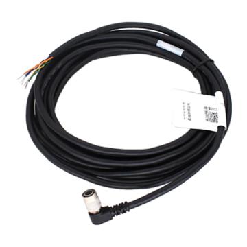 Hikvision 6-PinP7高柔(弯头)I/O&电源线 MV-ACP-H6p(left)-open-HF-5m