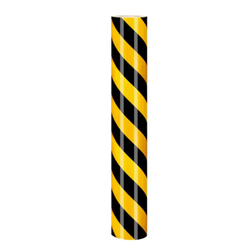 月桐 反光警示胶带80cm×45.7m 黄黑斜纹 YT-XJD10