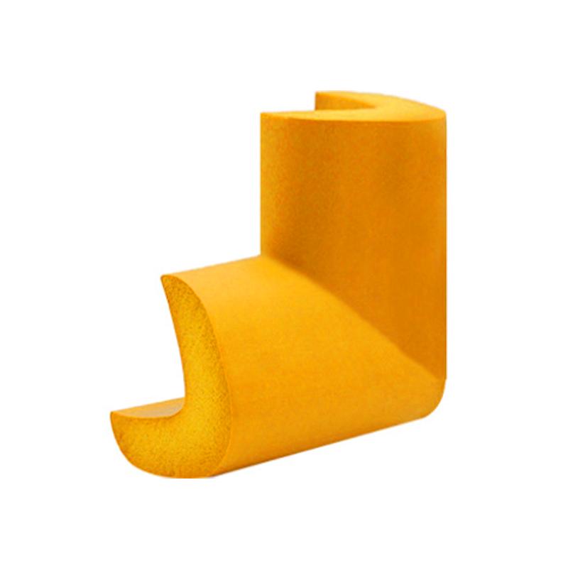 帛拉 NBR防撞角-L型中黄色，高密度NBR材质，60mm*35mm*12mm，自带背胶 96135