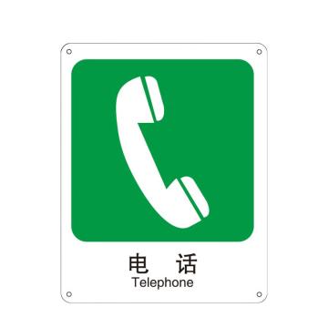 安赛瑞 自发光消防安全标识电话 250*315mm EA100669