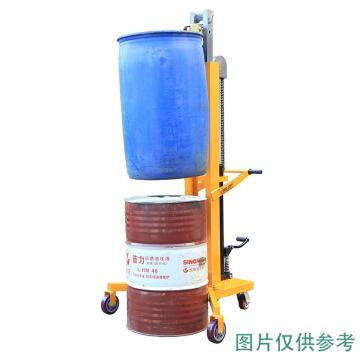 鹰力 直角型油桶搬运车载重:450kg，液压升高1100m 鹰力DTF450C