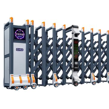启功 电动伸缩门水泥地面且平整 QG-CPJX4-J01
