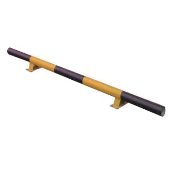 安赛瑞 钢制车轮定位器，φ76mm×2m，镀锌钢管，黄/黑，不含安装配件 11031