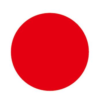 帛拉 桌面5S定位贴-圆型，直径75mm，红色，0.45mm BL1071