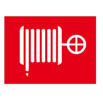 鸿依帆 电力安全标识，厚0.7mm 消防水带图形标识-不锈钢雕刻烤漆-500*400