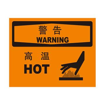Blive 机械操作伤害类警告标识-警告高温，1mm铝板，250×315mm BL-AL-32146