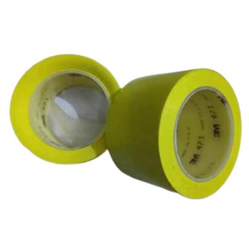 3M PVC单色地面标识胶带 471，黄色，72mm