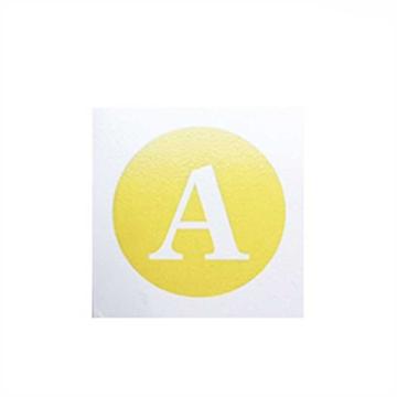 卡威 电力相序牌中号正方形A，铝板反光膜，黄底白字 KVSI0970