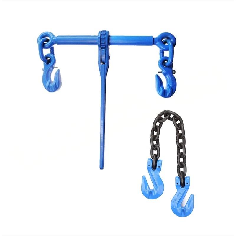 品尔优 100级棘轮式链条拉紧器 双钩链条×1+棘轮拉紧器×1 工作拉力5t 链条规格8mm 使用长度3.5m UCP01-01-3.5M