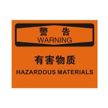 Blive OSHA警告标识-有害物质，1mm铝板，250×315mm BL-AL-32663