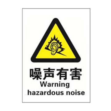 Blive GB安全标识-噪声有害，PP板，250×315mm BL-PP-32613