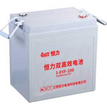 恒力 电动车电瓶车升降机电池铅酸电池EVF系列6v200ah（不含安装） 3-EVF-200