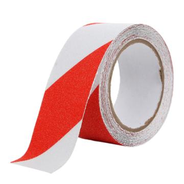 伏兴 磨砂防滑胶带，PVC安全警示胶带，红白，15cm*10米 C1062