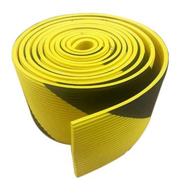 卡威 波浪型黑警示防撞条/箱波浪型，20x10mmx5m，厚度8mm，黄黑色，NBR橡胶，配背胶 KVSC0254