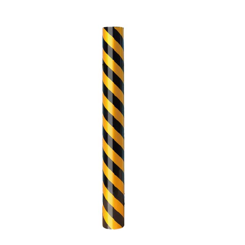 帛拉 黄黑高反光警示胶带PET材质，124cm*45m 90274