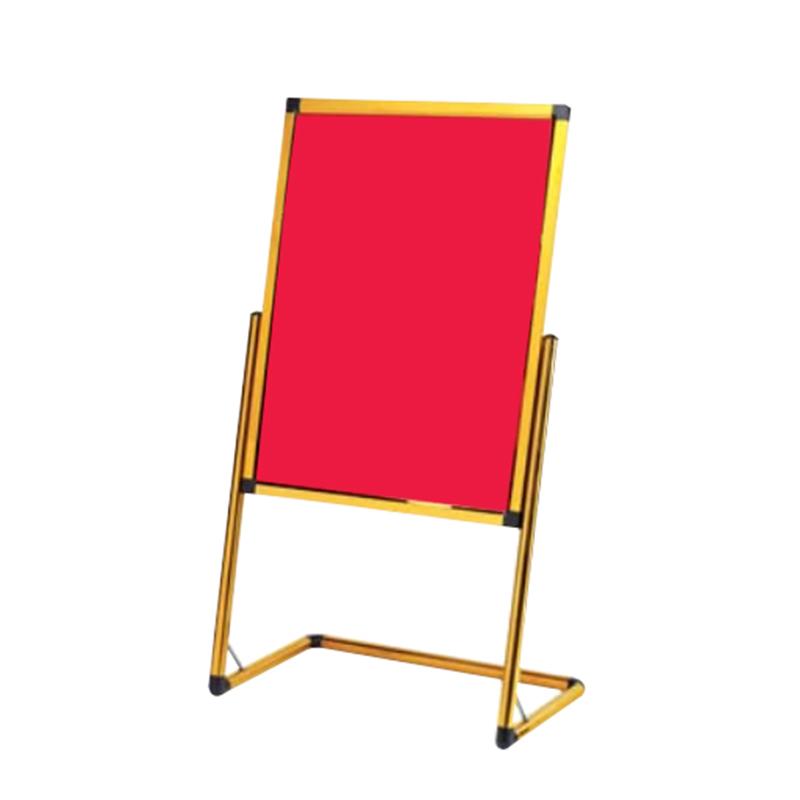 月桐 L型脚指示牌60×80×120cm 钛金色 YT-XZSP30